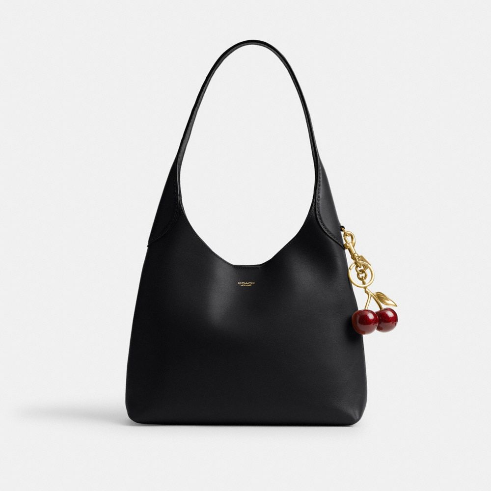 Coach Brooklyn Shoulder Bag 28 Brass Black
