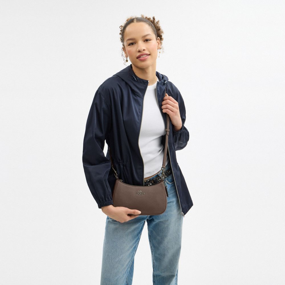 Coach Teri Shoulder Bag Gunmetal Dark Stone