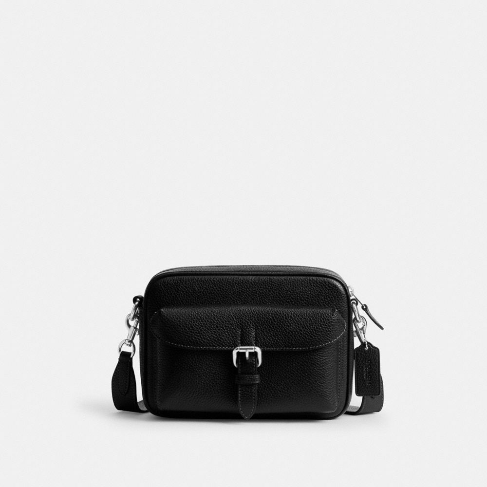 Coach Warner Crossbody Bag Silver Black