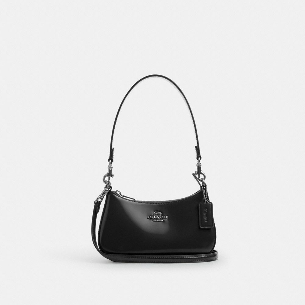 Coach Teri Mini Crossbody Bag Silver Black