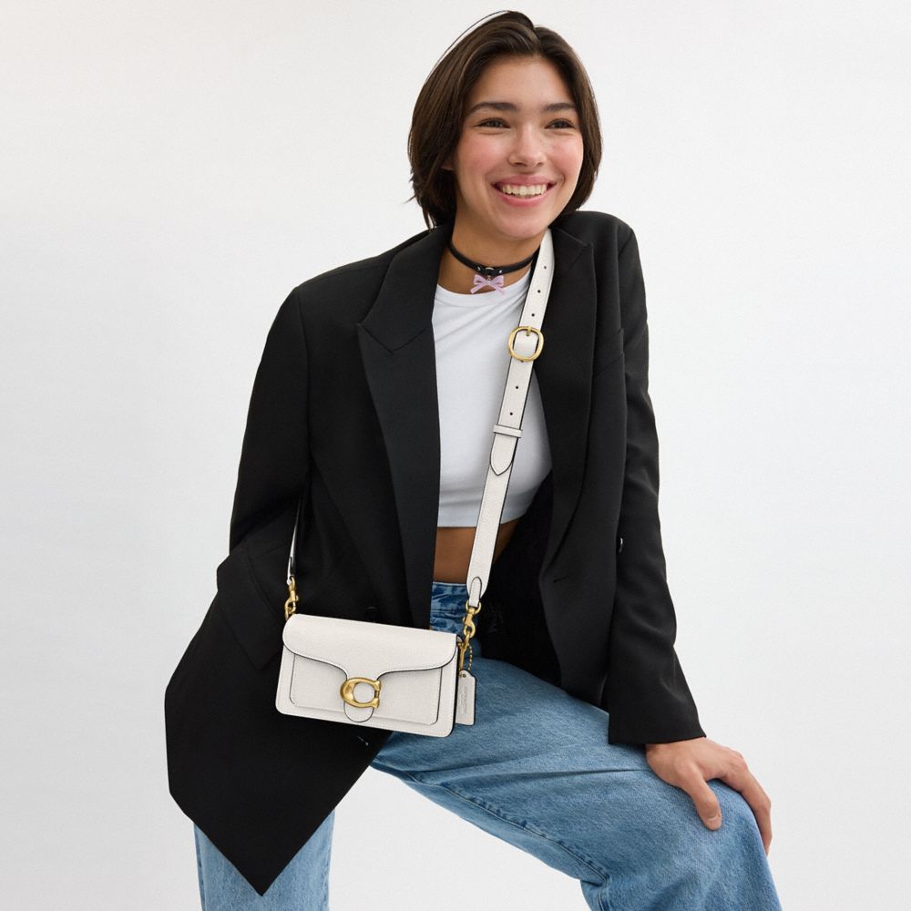 Coach Tabby Shoulder Bag 20 Brass Chalk