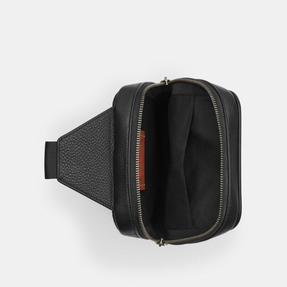 Coach Sullivan Pack In Signature Canvas With Patches Gunmetal Charcoal Multi