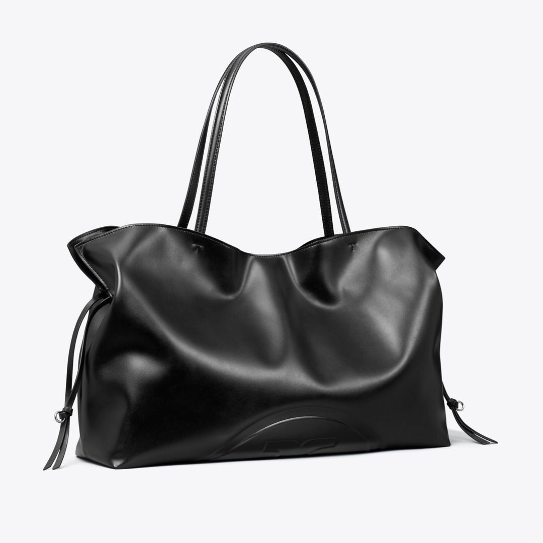 Tory Burch Ella natuura Drawstring Tote Black