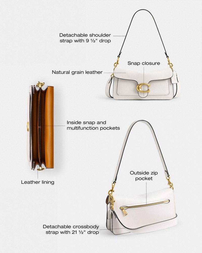 Coach Tabby Shoulder Bag 26 Brass Chalk