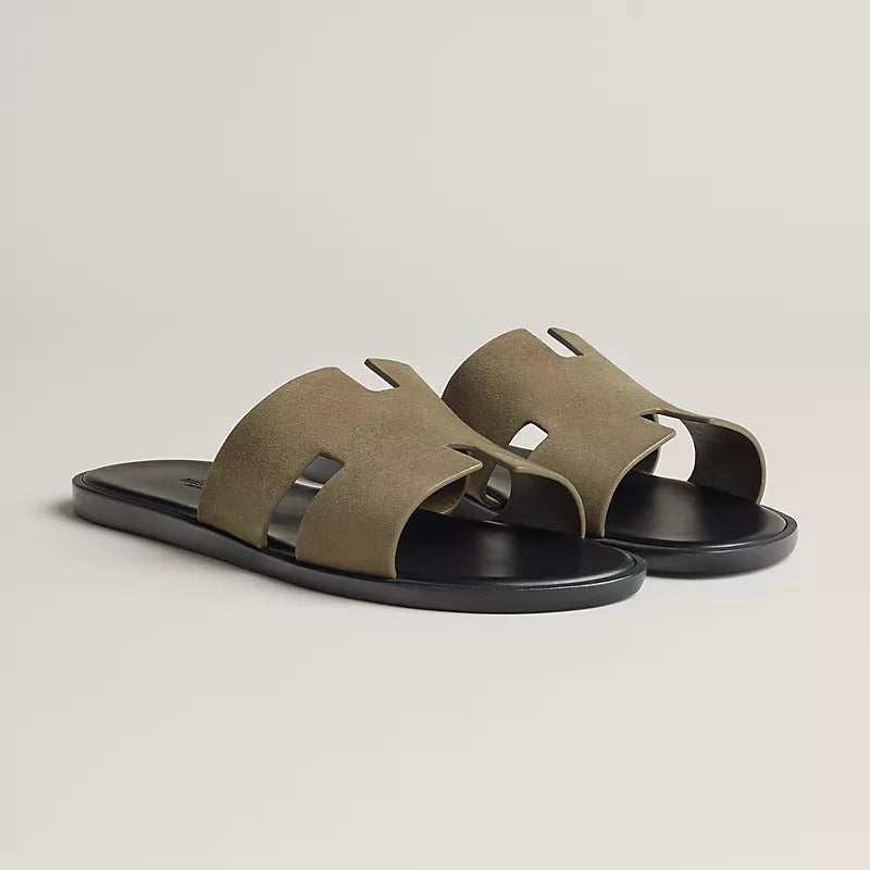 Hermes Izmir Sandal Vert Toundra