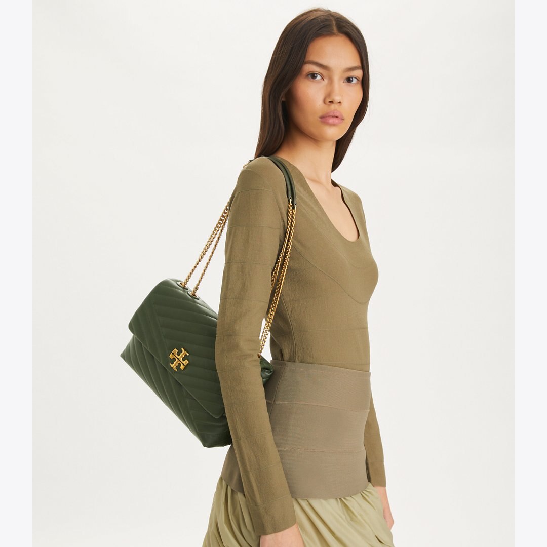 Tory Burch Kira Chevron Shoulder Bag SYCAMORE