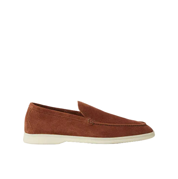 LORO PIANA Summer Walk Loafer Suede WHISKEY BROWN