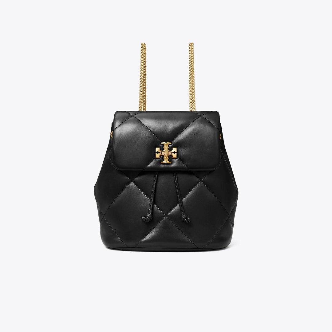 Tory Burch Mini Kira Diamond Quilt Backpack Black