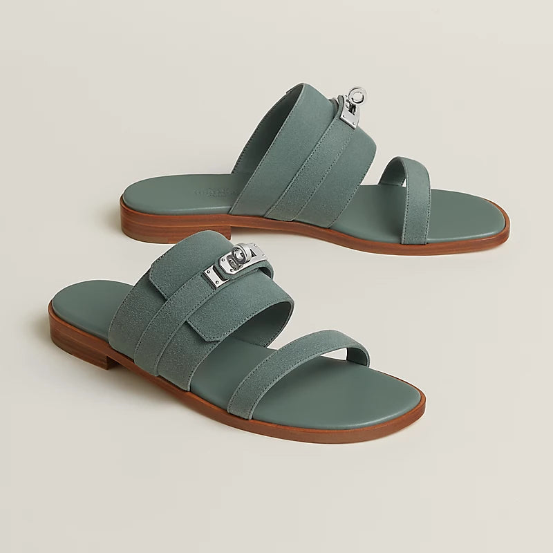 Hermes Nina Sandal Vert Cèdre