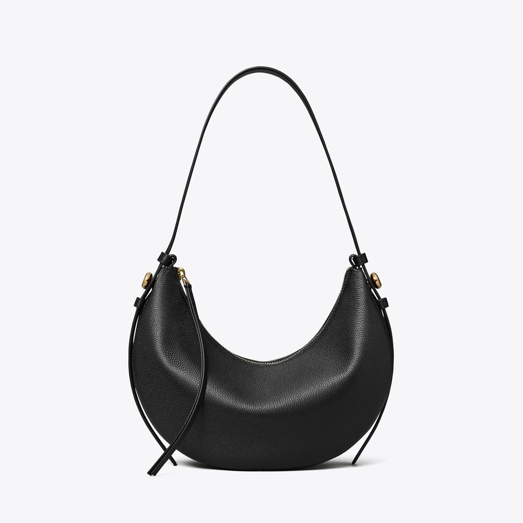 Tory Burch Romy Half Moon Bag Black