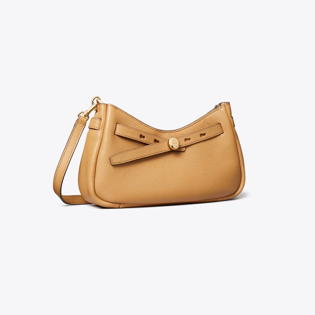 Tory Burch Romy Zip Top Crossbody Tiramisu