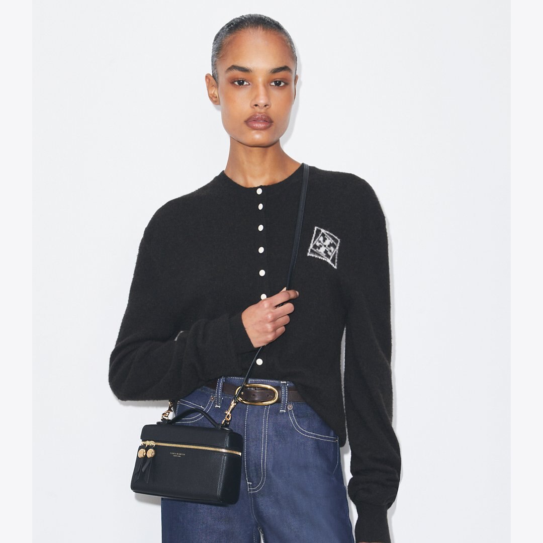 Tory Burch Slim Romy Top Handle Bag Black
