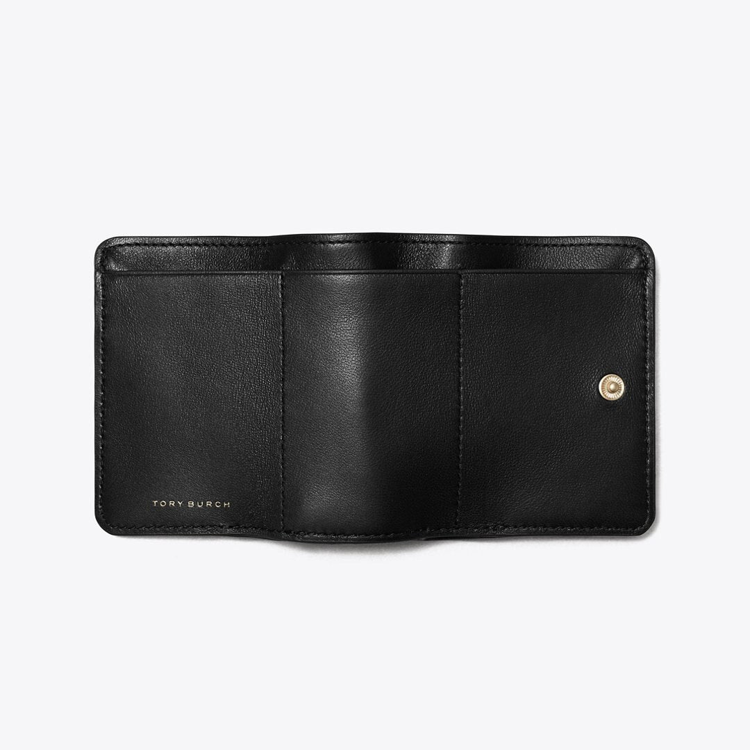Tory Burch Small Fleming Soft Flap Wallet Black