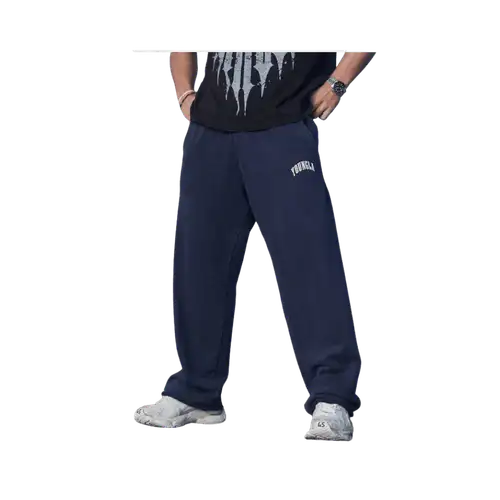 Young LA New Wave Baggy Sweats Navy Purple Wash