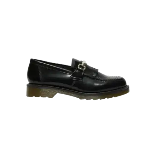 Dr Martens Snaffle Smooth Leather Kiltie Loafers Black