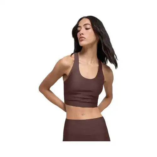 Alo Women's Airlift Super Sleek Bra Tank - Brownstone
