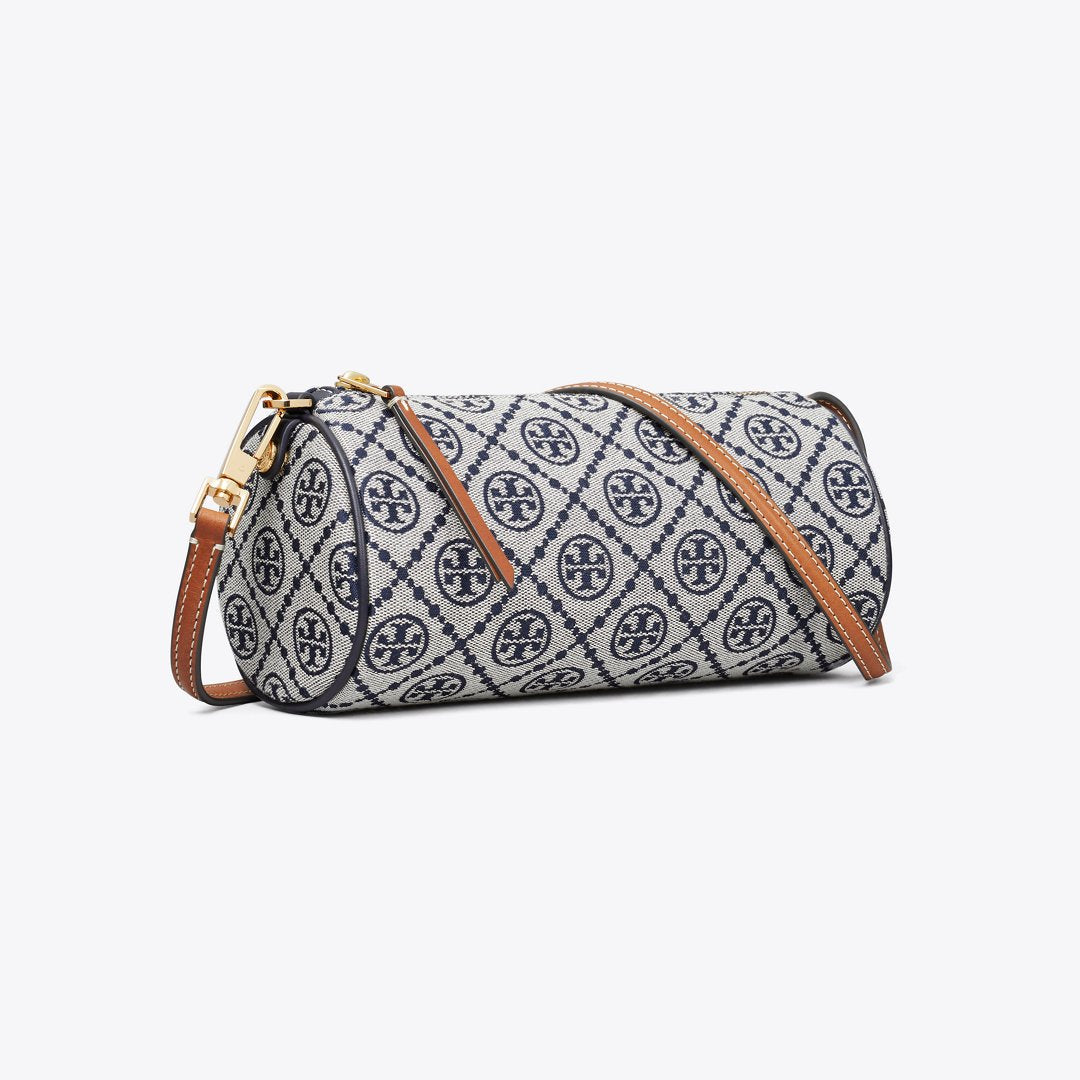 Tory Burch T Monogram Cylinder Bag Tory Navy