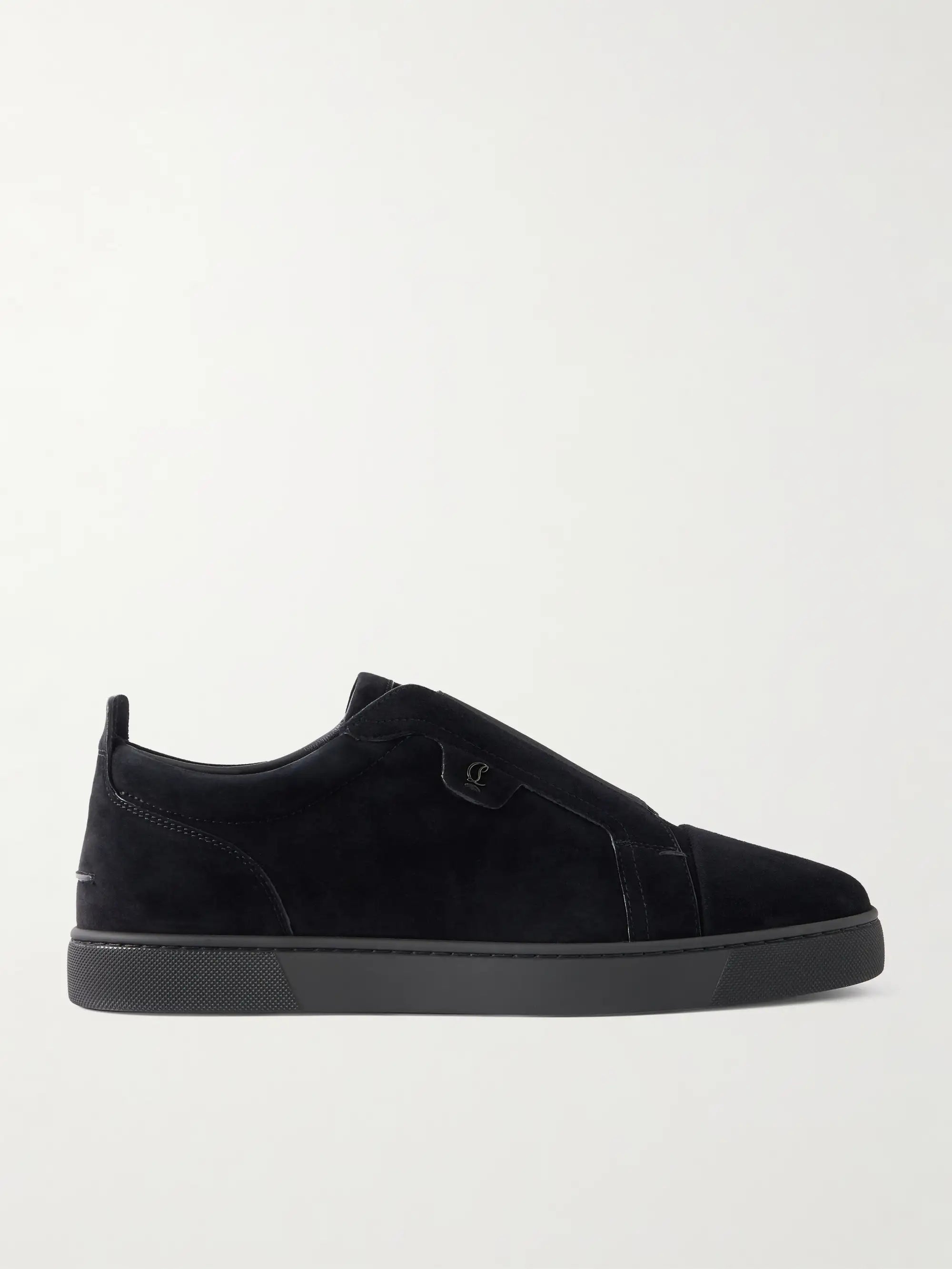 CHRISTIAN LOUBOUTIN St Louis Suede Slip-On Sneakers