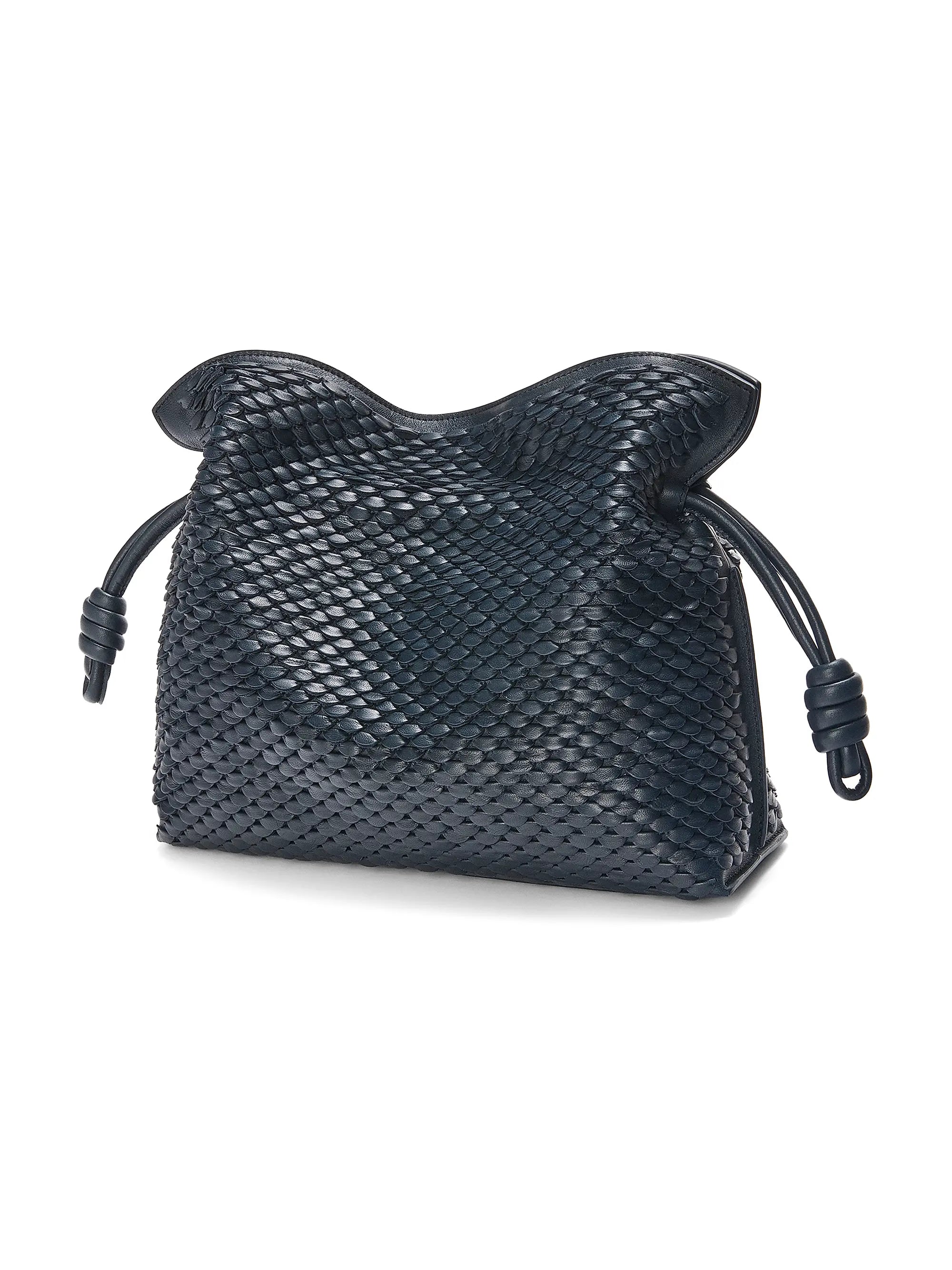 LOEWE Flamenco Scales Leather Clutch