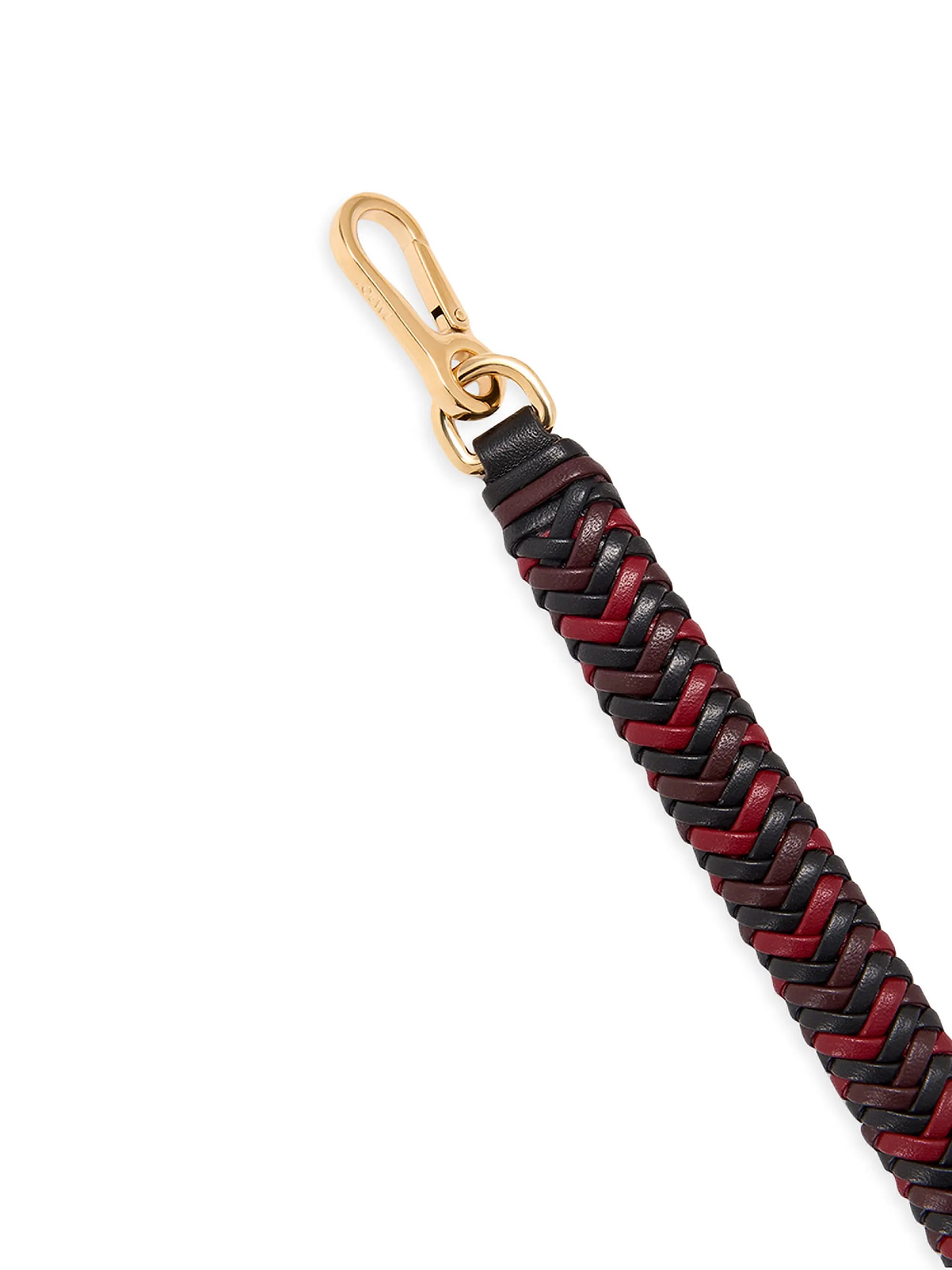 LOEWE Tricolor Woven Leather Shoulder Strap