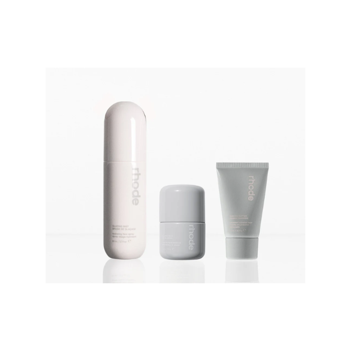Rhode The Glow Set - Glowy Skin Trio (Glazing Mist, Mini Glazing Milk, Mini Barrier Butter)