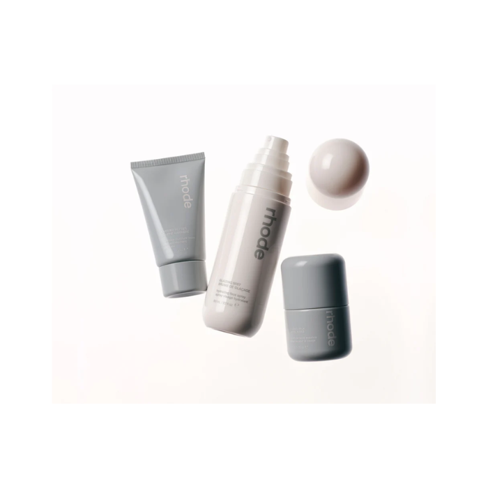 Rhode The Glow Set - Glowy Skin Trio (Glazing Mist, Mini Glazing Milk, Mini Barrier Butter)