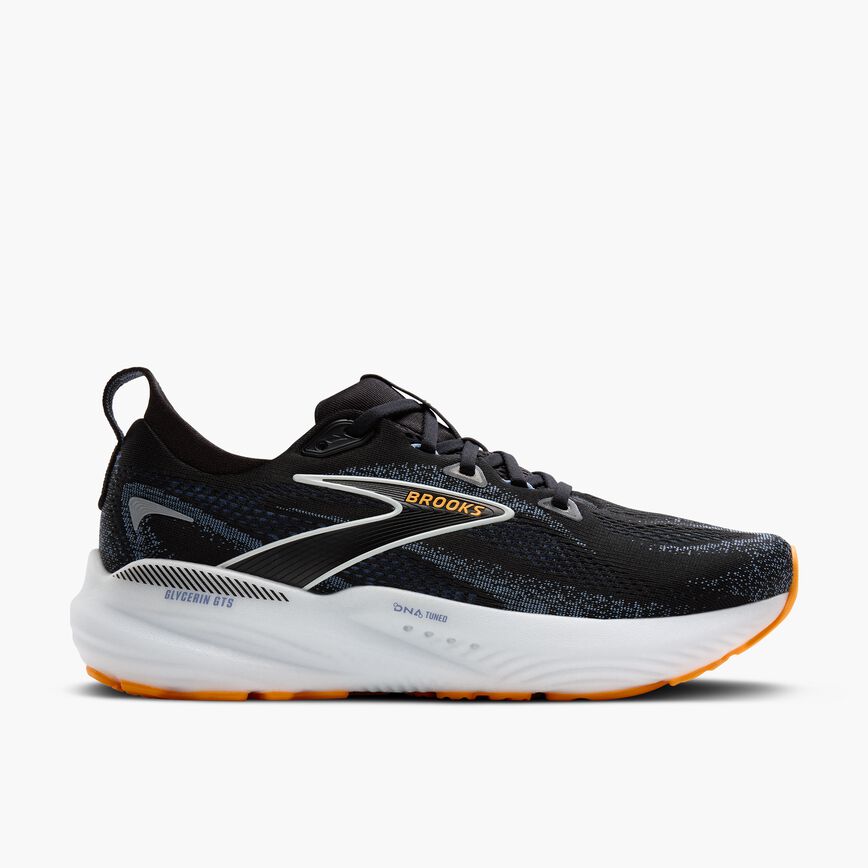 Brooks Glycerin GTS 22 Black/Country Blue/Orange Pop