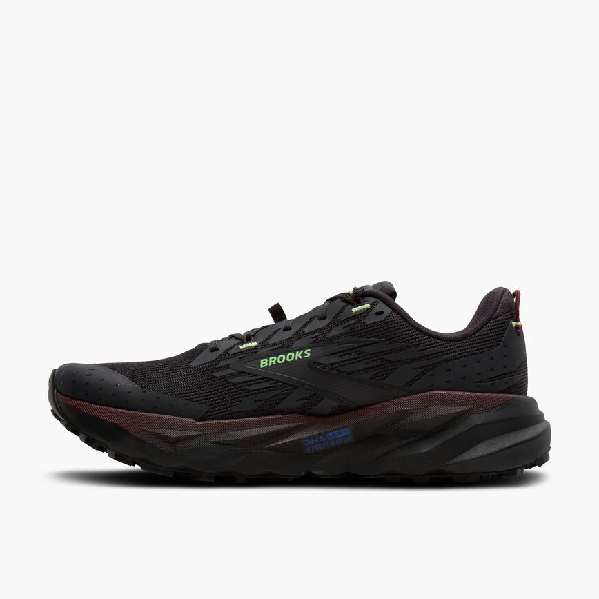 Brooks Cascadia 19 Phantom/Rum Raisin/Green
