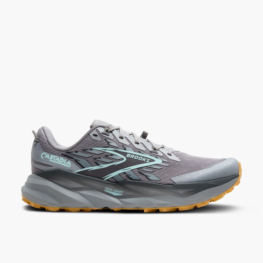Brooks Cascadia 19 Alloy/Ebony/Orange