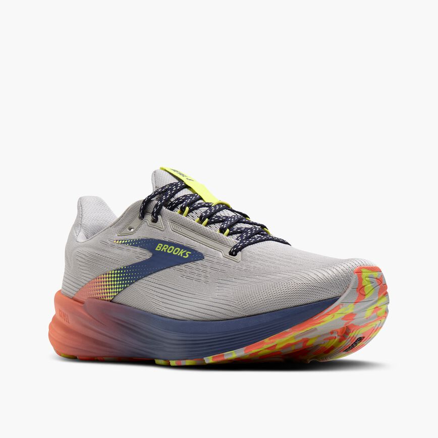 Brooks Revel 8 Quiet/Blue/Salmon