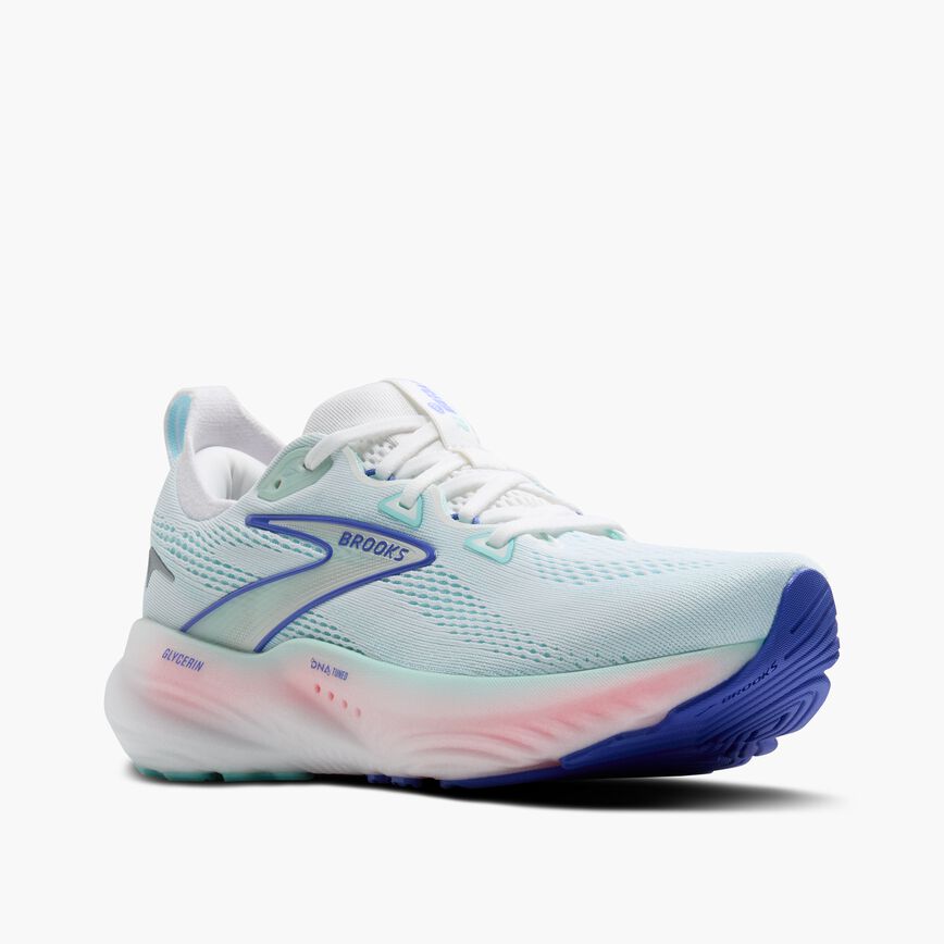 Brooks Glycerin 22 White/Limpet Shell/Amparo Blue (Women's)