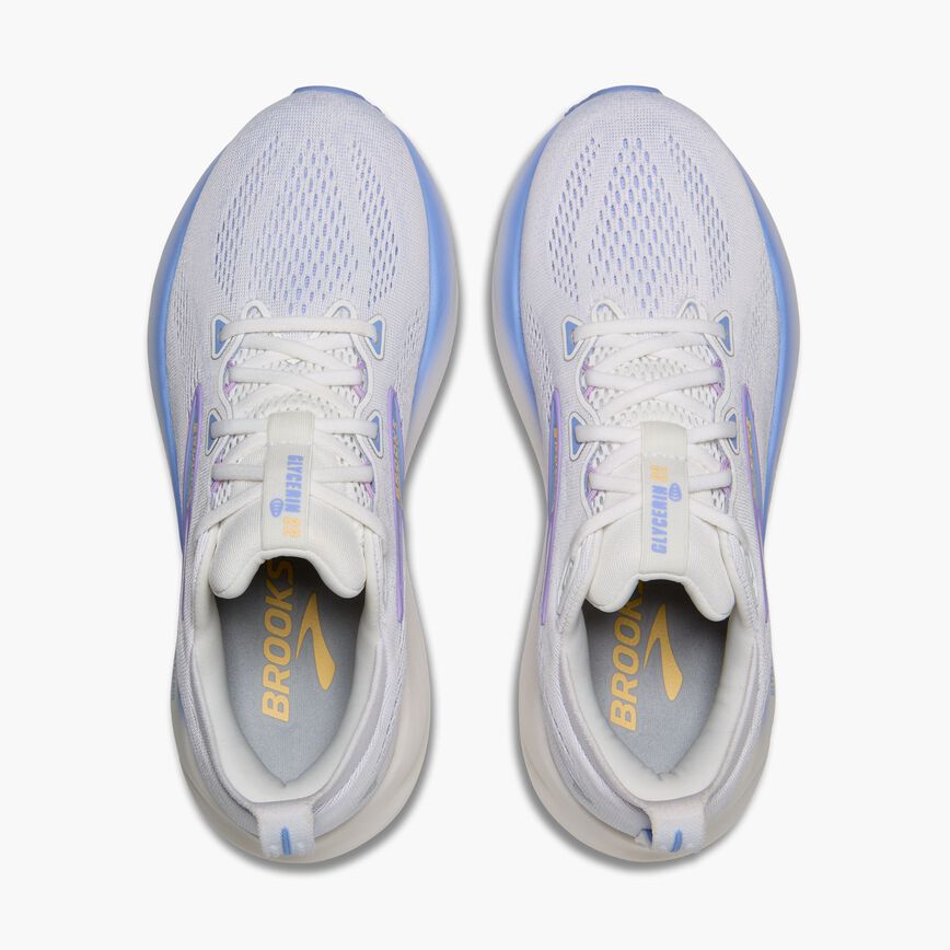 Brooks Glycerin 22 White/Blue Heron/Apricot (Women's)