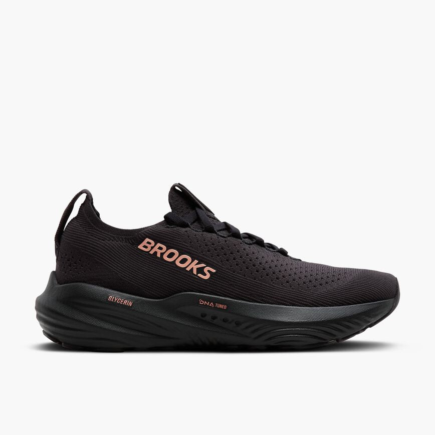 Brooks Glycerin StealthFit 22 Black/Grey/Rose Gold (Women's)