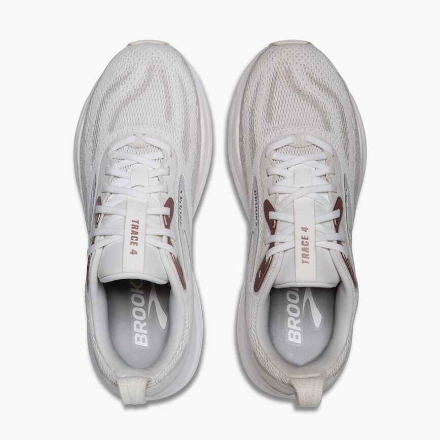 Brooks Trace 4 White/Oyster/Rose (Women's)