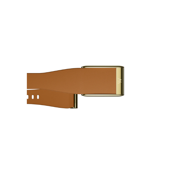 Leatherluxe Tapered Camel with Gold