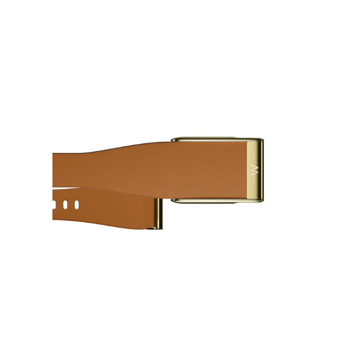 Leatherluxe Tapered Camel with Gold