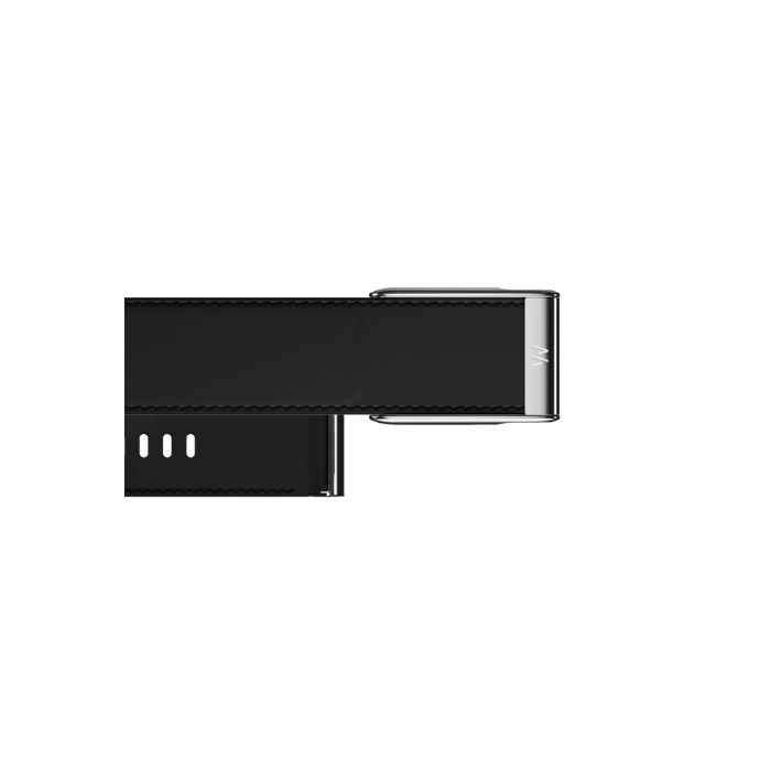 Leatherluxe Straight Black/Cream with Titanium