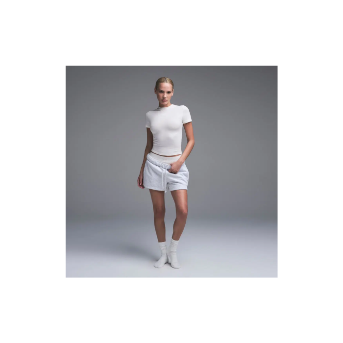 Skims Cotton Jersey T-shirt Marble