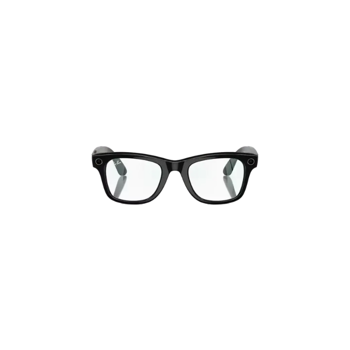Ray Ban Meta Smart Glasses - Wayfarer Shiny Black Clear Lenses