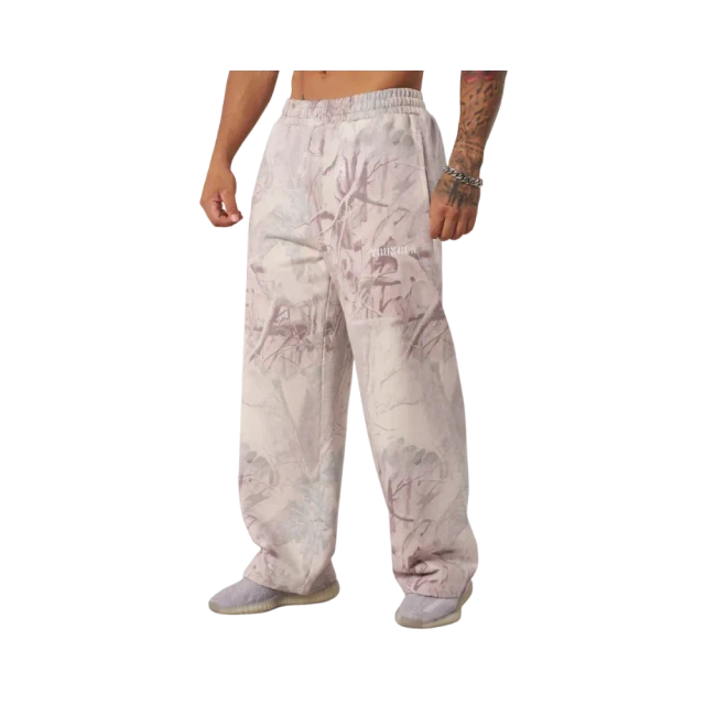 YoungLA Tree Camo Collection No Cuff Sweats Desert Tan Tree Camo
