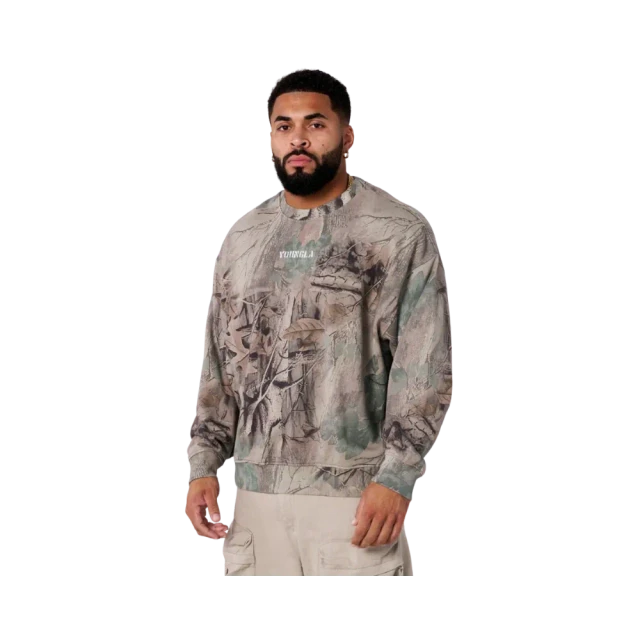 YoungLA Tree Camo Collection Crewnecks Beige Tree Camo