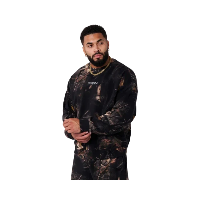 YoungLA Tree Camo Collection Crewnecks Black Tree Camo