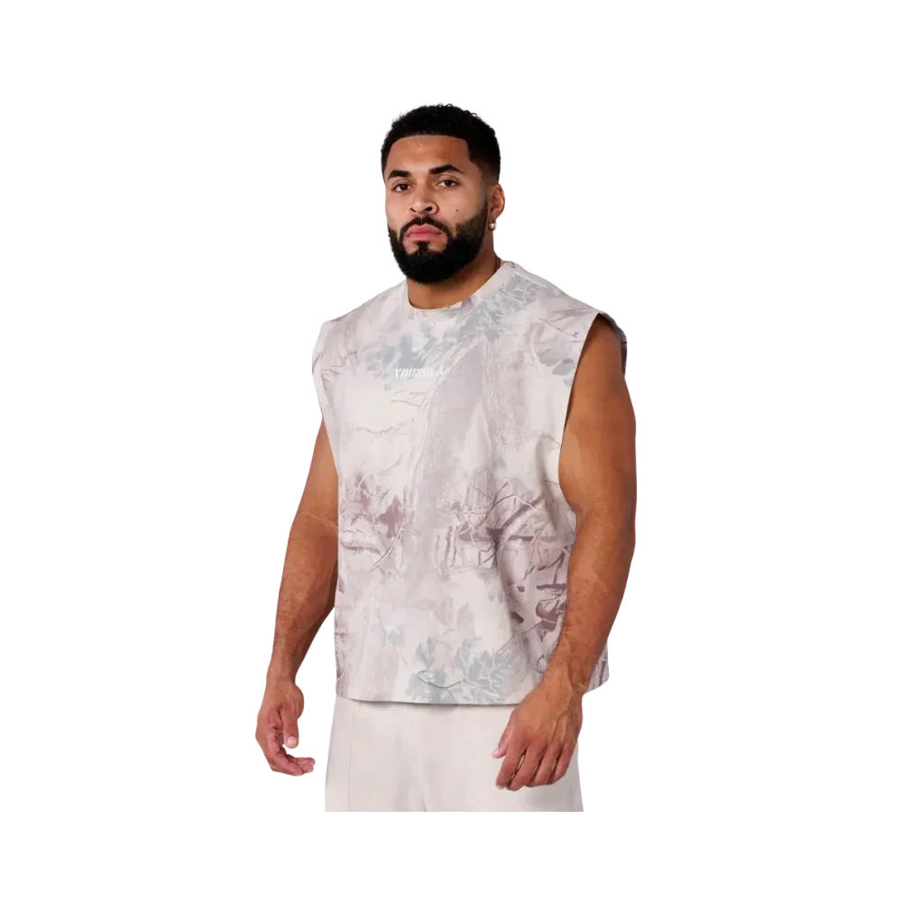 YoungLA Tree Camo Collection Cut Offs Desert Tan Tree Camo