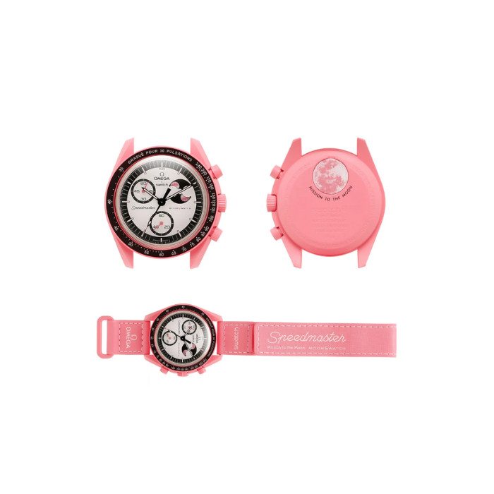 Swatch x Omega Bioceramic Moonswatch Mission To The Pink Moon