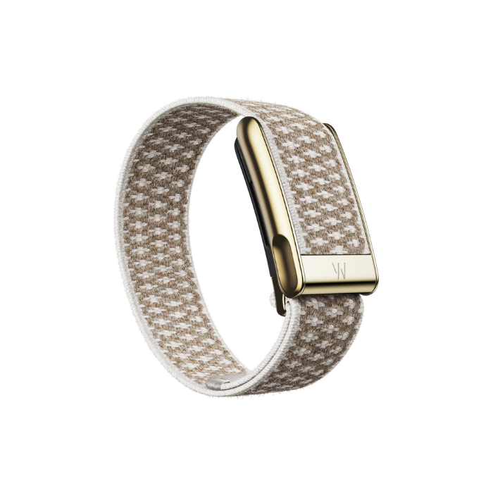 Whoop 5.0 Cloudknit Luxe Haze with Gold Band (Strap Only)