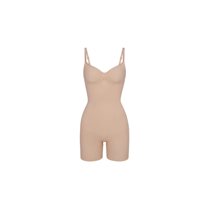 Skims Seamless Sculpt Mid Thigh Bodysuit Mica