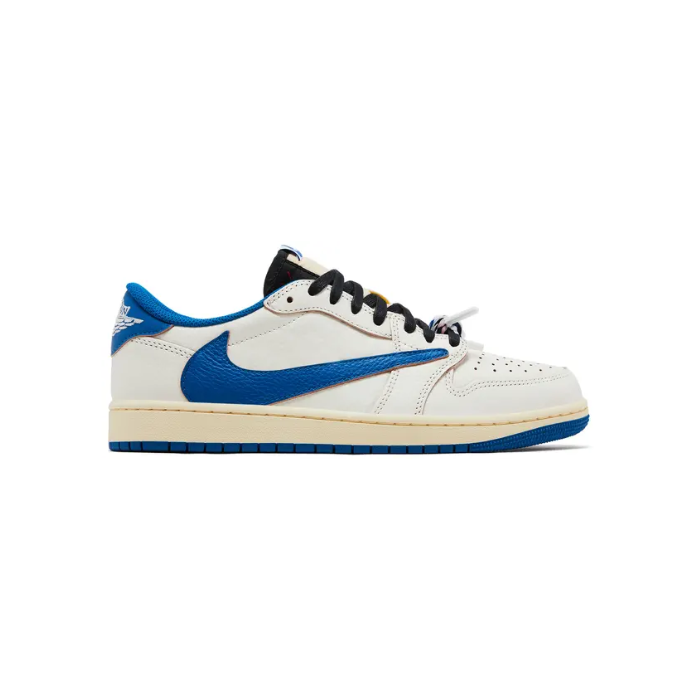 Travis Scott x Fragment Design Air Jordan 1 Retro Low OG SP 'Sail Military Blue'