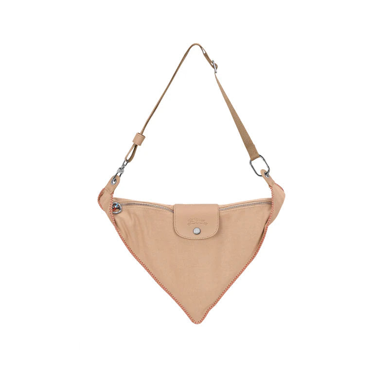 LONGCHAMP Beige Le Pliage Collection S Crossbody Canvas bag
