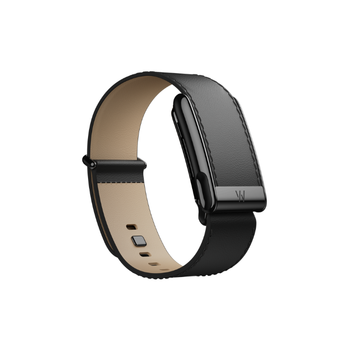 Whoop MG Leatherluxe Straight Black/Cream with Black Band (12 Month Subscription Included)