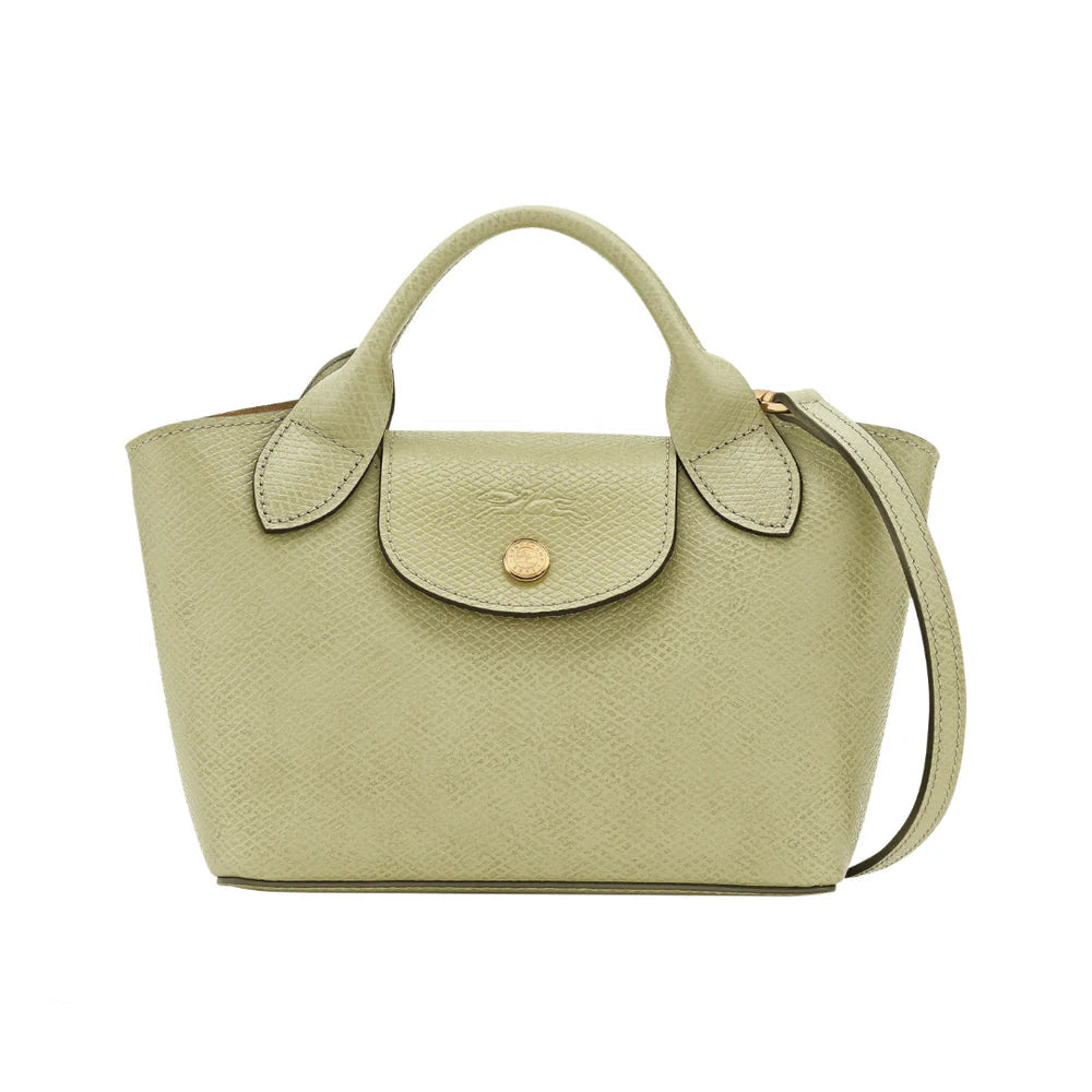 LONGCHAMP Almond Green Épure XS Tote Leather bag